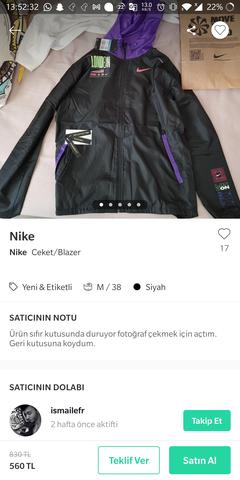 Nike yeniden indirimde 60 70 tl