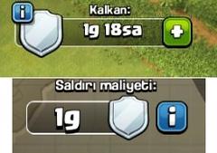  Clash of Clans Kalkan kuralları Clash of Clans Shield rule