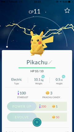  Pokemon Go'da İlk Seferde Pikachu'yu Yakaladım
