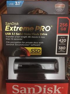 [İPTAL] [SIFIR KUTU] SanDisk Extreme Pro 256GB USB 3.1 Katı Hal Flash Bellek