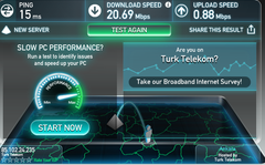  TTNET HIPERNET LIMITSIZ 24 Mbps Upload Sorunu