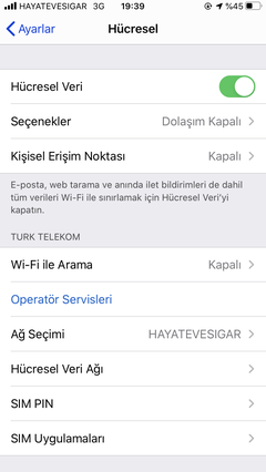 iPhone 8 LTE Aktif Olmuyor 3G ile İnternete Girebiliyorum