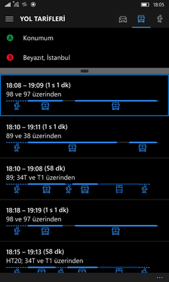  Windows 10 Mobile ile gelen Windows Haritalar harika! (Here Maps'i köşeye bırakın.)