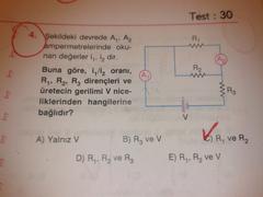  Elektrik Akımı Sorularım 3 Tane