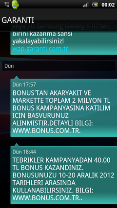  Bonus karttan bos yok kampanyasi