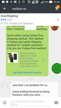 Turkey Post ve Turkey Post Kullanan Satıcılar Listesi (Aliexpress)