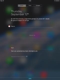  iOS 7 Ipad Mini Türkçe İlk Görüntüler.