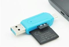  OTG + USB Kart Okuyucu SD/MicroSD