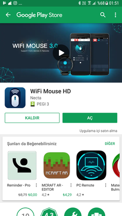 Wifi Mouse HD Ücretsiz Pro Full Android 