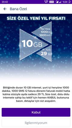 Türk Telekom Faturalıda 15GB 35TL (39TL Oldu) Tarifesi Kullananlar Kulübü |  DonanımHaber Forum » Sayfa 29