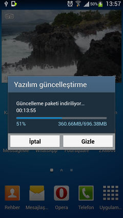  samsung s4 9500 güncelleme çıktı 4.3