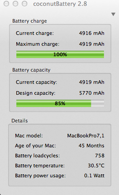  Macbook Pro Batarya