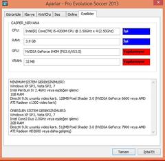  PES 2013 (GPU:VRAM 128 MB) HATASI ÇÖZÜLDÜ %100 ÇÖZÜM !!!