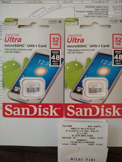 SanDisk Ultra Micro SDHC UHS-1 Memory Card 32GB - 30TL