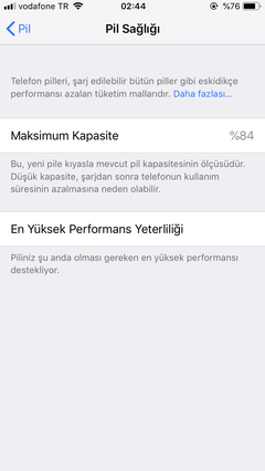 Pil Sağlığımızı paylaşıyoruz (iOS 11.3)