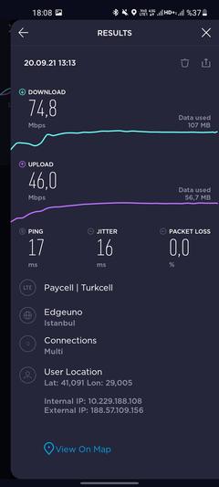 TÜRKİYE 4G/5G HIZ TESTİ HARİTASI