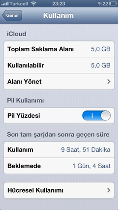  •••iPhone 5 sarj durumlariniz•••