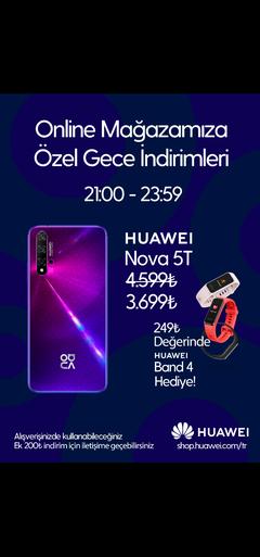 Huawei Türkiye online marketi için ücretsiz hediye çeki! P30 LITE KAMPANYADA