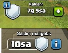  Clash of Clans Kalkan kuralları Clash of Clans Shield rule