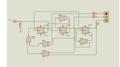  Flip Flop ile 4 lü trafik lambası yapmak(Ücret ile) -Proteus çizimi ve uygulaması