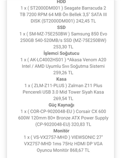  Sistem tavsiyesi rx480 mi gtx 1070 mi