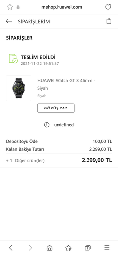 Huawei Watch GT3 [ANA KONU]