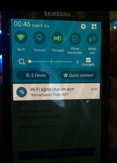 Free WiFi ağına oturum açın??? Yönlendirdiği sayfa açılmıyor