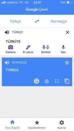 Google Translate Türkiye’yi diğer dillere hindi olarak çeviriyor.