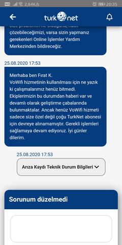 Türk.net VoWifi (Wifi Arama) Hizmetini Engelliyor