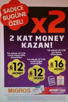  2 Kat Money Kazan - MİGROS - Sadece 2 Mart Perşembe Günü