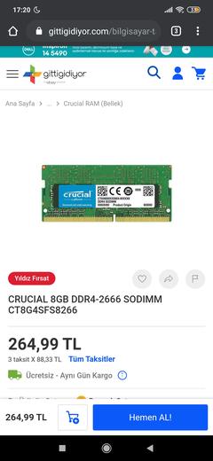 DDR4 RAM ÖNERİSİ (LAPTOP)