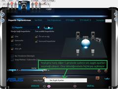  Asus Realtek 5+1 (sterio) ses sorunu