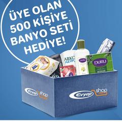 Çekiliş ile üye olan 500 kişiye banyo seti hediye