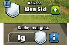  Clash of Clans Kalkan kuralları Clash of Clans Shield rule