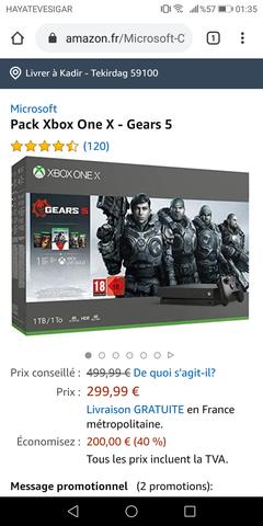 Xbox One X Cyberpunk 2077 Limited Edition (1 TB) 2980 TL Amazon.fr
