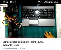 Harici Ekran kartı olmayan laptopa Ekran kartı takmak | DonanımHaber Forum