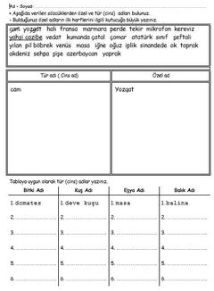 İLKOKULLAR İÇİN ETKİNLİK TEST VE UYGULAMALAR