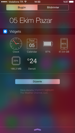  iPhone / iPad Cihazlarınızda Kullandığınız Widget'ler | ANA KONU |