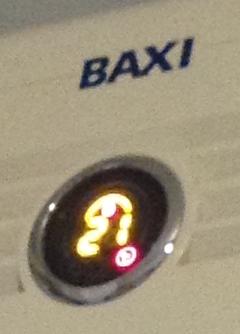  Baxi klima ön lcd panelindeki sıfır yazısı