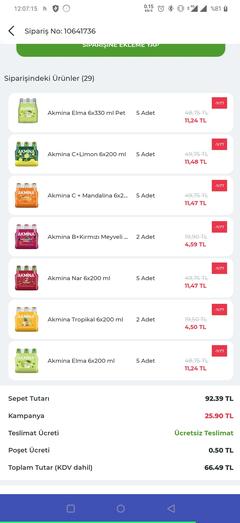 (BİTTİ) İstegelsin ve Bi'market / Akmina soda ve meyveli soda %70