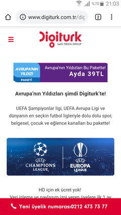 2018-19-20-21 Şampiyonlar Ligi ve Uefa Avrupa Ligi (Paket Bilgileri, Güncel Fiyatlar, Haberleşme vs. (Ana Konu) 3 Yıl Digiturk Aldı!