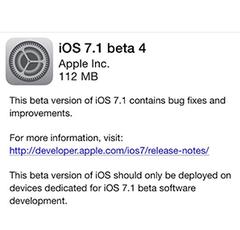  ios 7.1 beta 4 yayında