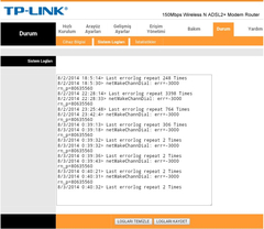  TP-Link TD-W8151N bağlantı kopması ve yavaş internet sorunu