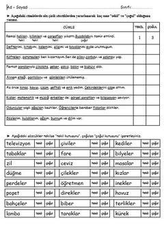 İLKOKULLAR İÇİN ETKİNLİK TEST VE UYGULAMALAR