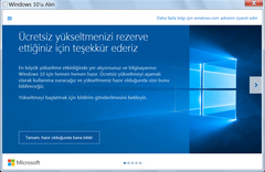  Cevap:  ücretsiz Windows 10 yükseltme rezervesi