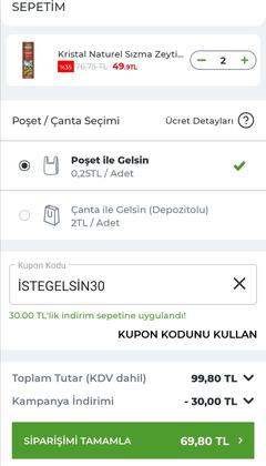 İstegelsin 7-8-9 Şubat 100/30 İndirim