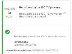 Garanti Bonus | Elektronik 1500/150 Bonus (HepsiBurada Combo)