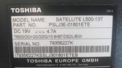 Toshiba L500-13T Bios Sıfırlama