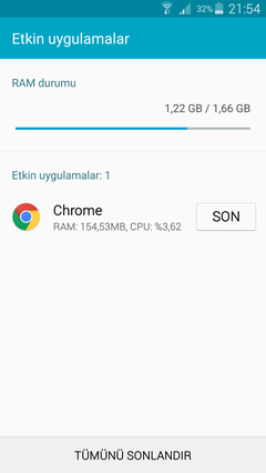  samsung s5 ram neden böyle?