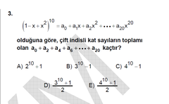  POLİNOM SORULARIM